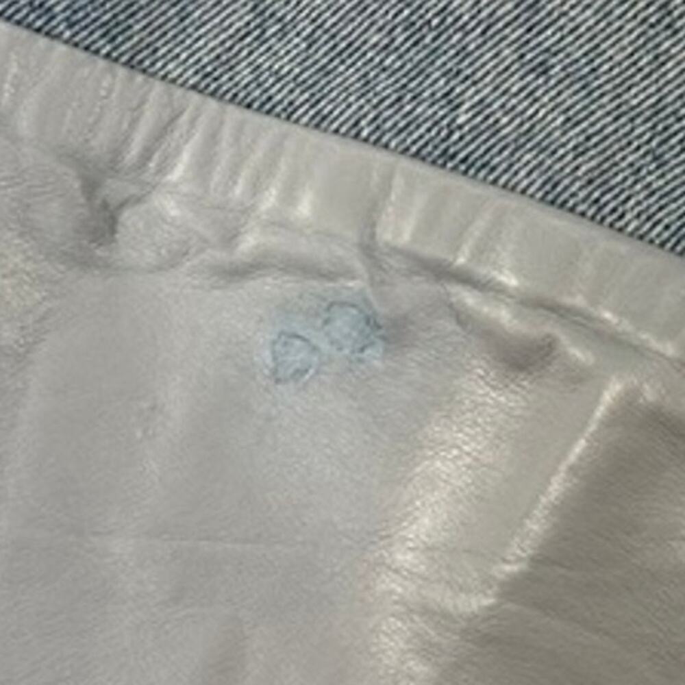 Agolde Jeans Pieced 90's Pinch Waist Jeans Leather Blue size 26 Flaw - Picture 7 of 7